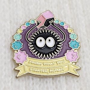 Finish What You Started Human Studio Ghibli Enamel Pin